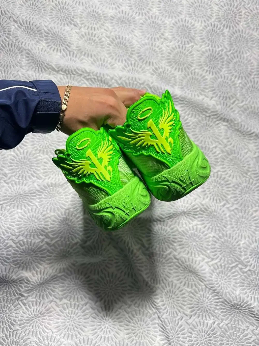 Puma Lamelo Ball MB.04 Team Green Glare Basketball Shoes Sneaker Men’s 14